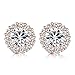 Bamoer Cubic Zirconia Flower Design 3/8