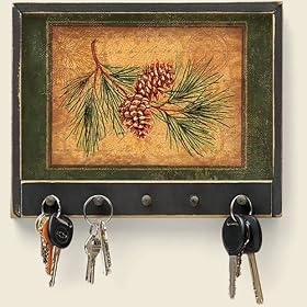 Rustic Lodge KEY HOLDER Home DECOR Keys Elegant NEW