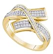 0.25CTW DIAMOND MICRO PAVE BAND Size 7