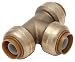 Cash Acme U362A Shark Bite Push-Fittings Tee, 1/2-Inch