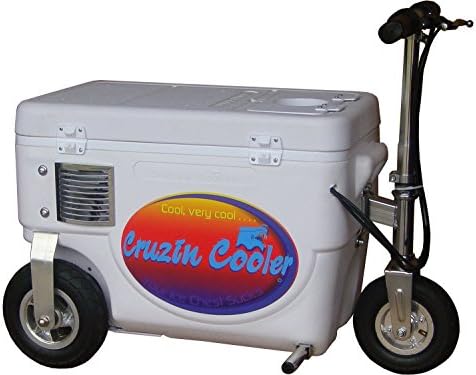 Cruzin Cooler Electric Scooter Cooler, White, 1000 W