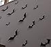Halloween party 36 Pieces/Pack Black Pvc 3D Decorative Bats Butterfly Wall Decal Wall Sticker
