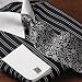 Raised Satin Stripe White Collar Dress Shirt