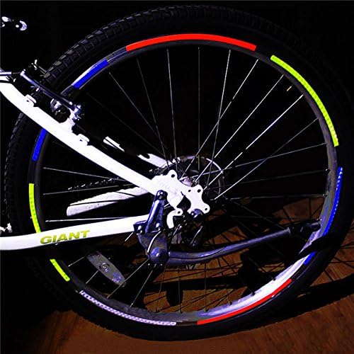 GGG MTB Road Bike Bicycle Cycling Wheel Rim Light Reflective Stickers Decal(Pack of 1: Yellow)