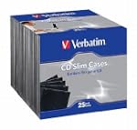 Verbatim Empty CD/DVD Slim Cases 25 P...