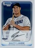 2011 Bowman Chrome Prospects Baseball Card #BCP175 Brett Lawrie - Toronto Blue Jays (RC - Rookie Card / Prospect XRC) MLB Trading Card in Screwdown Case!