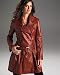 Leather trench coat