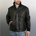 BGSD Men's Quilted New Zealand Lambskin Leather Motorcycle Jacket - Large
