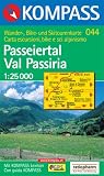 Passeiertal / Val Passiria 1 : 25 000: Wander-, Rad- und Skitourenkarte. Mit Kompass-Lexikon auf R�ckseite. Deutsch und italienisch - 