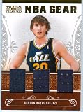 2011 National Treasures Authentic Gordon Hayward Triple Game Worn Jumbo Jersey Card