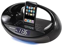 Scott i-CX 6 Radiowecker (Dock, Ladegerät, 8 Watt) für Apple iPod schwarz