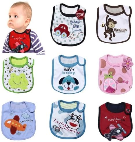 Baby 3 Layer Cotton Napkin Saliva Towel Lunch Bibs Waterproof
