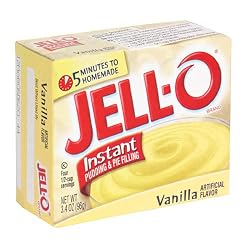 Jell-O Instant Pudding & Pie Filling, Vanilla, 3.4-Ounce Boxes (Pack of 24)