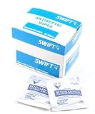 Swift Antiseptic Wipes, 5" x 8", 20/box