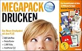 Megapack Drucken, 1 CD-ROM u. 1 DVD Das Riesen-Druckpaket mit dem PLUS: 500 Schriften, PosterPrinter, 1000 Fotos, FotoPrinter 5.0. Für Windows Vista/XP Megapack Drucken, 1 CD-ROM u. 1 DVD Das Riesen-Druckpaket mit dem PLUS: 500 Schriften, PosterPrinter, 1000 Fotos, FotoPrinter 5.0. Für Windows Vista/XP
