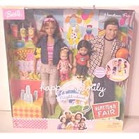 Doll Set Barbie Happy Family Hometown Fair 4 Dolls