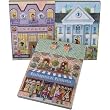 Dress Shop, Bakery and White Columns Assortment Houses and Homes Magnetic Mini Purse Notepads