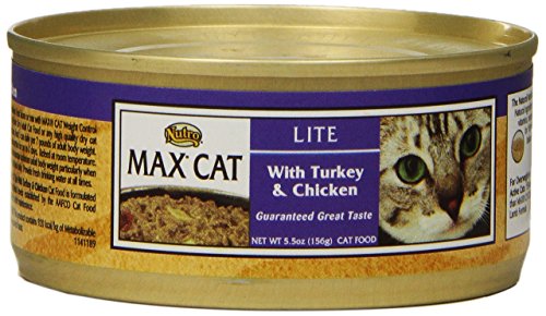 NUTRO MAX CAT Lite Adult With Turkey and Chicken Canned Cat Food (Pack of 24)