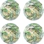 Four Tribute to Largemouth Bass Occasion Coasters - Style VGU8