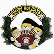 Pittsburgh Steelers Styro Snowman Wreath