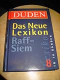 Produkt-Bild: DUDEN - Das Neue Lexikon Band 8 (Raff-Siem)