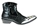 ALFA Men's M1794 Short Westren Cowboy Boots Faux Snake Skin