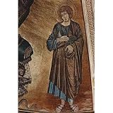 Cimabue (Apse mosaic in the Cathedral of Pisa, Scene: Ender throne Christ with Maria and Johannes, Detail: John) - 11x17