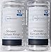 Basic Plastic Shower Curtain Rings - Clear - 2 Pack