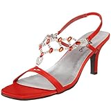 IMAGE OF Annie Shoes Women's Alexia Slingback,Red Satin,12 M US