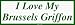 I Love My Brussels Griffon Bumper Sticker
