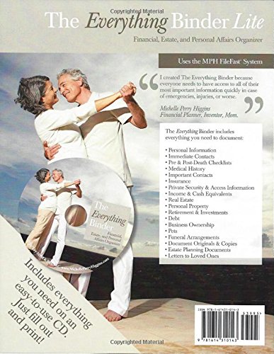the everything binder lite financial estate and personal affairs organizer