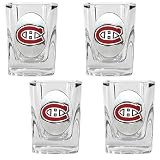 NHL Montreal Canadiens Four Piece Square Shot Glass Set