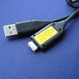 Home AC adapter (SAC-48 compatible) + Samsung PL200 Digital Camera USB 2.0 Data Transfer Power Charger Cable Cord - SUC-C3/C5/C7 Model Compatible - 5 feet Black - Bargains Depot®