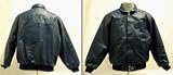 Detroit Red Wings Cowhide Leather Navy On Navy Jacket - Non-Reversible With Leather Logos From J. H.