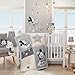 Lambs & Ivy Mickey Mouse 4Piece Crib Bedding Set, Gray
