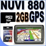 Garmin Nuvi 880 Portable GPS Vehicle Navigation System w/ 4.3 Wide, LCD w/ Speech Recognition (0100057712) 2GB MicroSD Memory Card + MORE! BigVALUEInc Accessory Saver Bundle