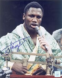 Joe Frazier Signed 8X10 Photo - (Ali/Frazier I Weight In Color) - Boxing - Authentic Autographed