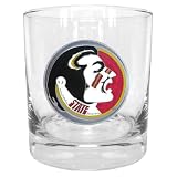 Florida State Seminoles NCAA Double Rocks Glass