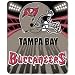 Tampa Bay Buccaneers Light Weight Fleece NFL Blanket (Shadow Series) (50x60