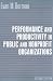 Performance And Productivity in Public And Nonprofit Organizations