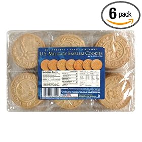 Cookie Club Joint Service Cookies, Vanilla Almond, 28-Ounce Box (Pack of 6)