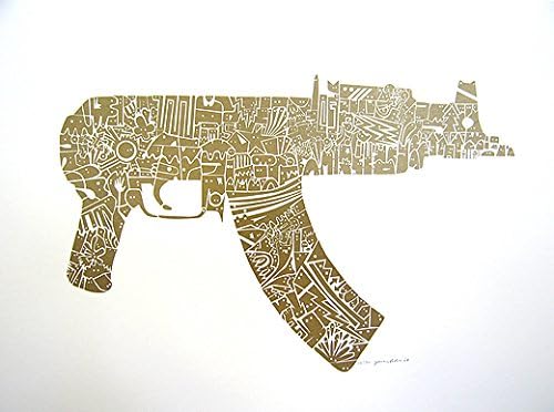 Gold AK47 Pistol By James Bates