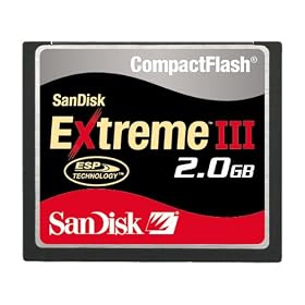 SANDISK EXTREME III CF 2GB CARD