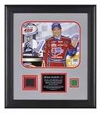 Mark Martin 2009 LifeLock 400 Framed 8x10 Photograph with Green Flag, Autograph Plate and Race Winning Tire - LE of 105