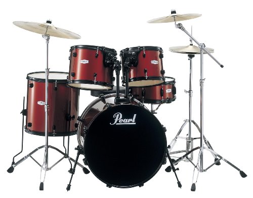 Pearl Forum FZH725/B91 Drum Kit, Red Wine