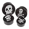Round Snack Boxes, Set of 4 Skulls