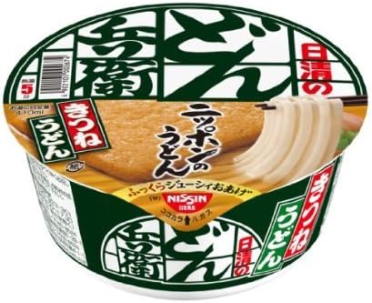 Nisshin Udon noodles with a deep-fried tofu (Osaka Style) 95g x 12 pieces