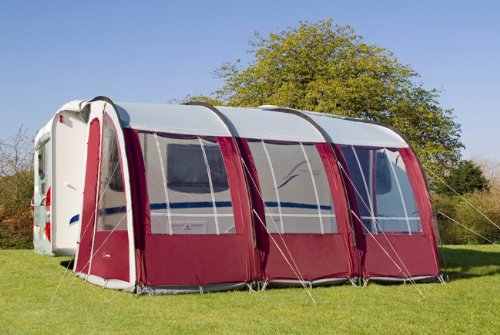 Riviera Horizon 390 (Red) Caravan Porch Awning