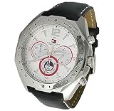 Tommy Hilfiger Men's Black Leather Strap Watch