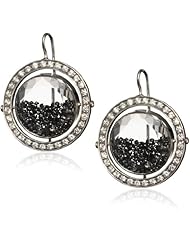 Moritz Glik "Kaleidoscope" 18K and 14k Gold Floating Black Diamond Earrings